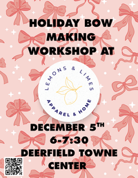 Holiday Bows Workshop-Lemons and Limes Boutique