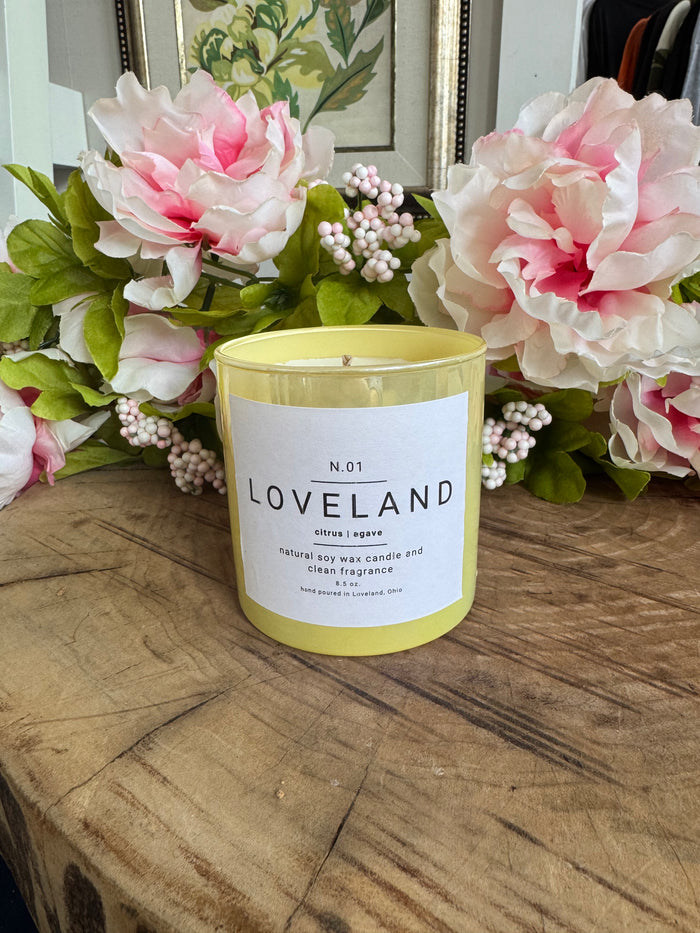 Loveland Iridescent Candle- Citrus Agave-Lemons and Limes Boutique