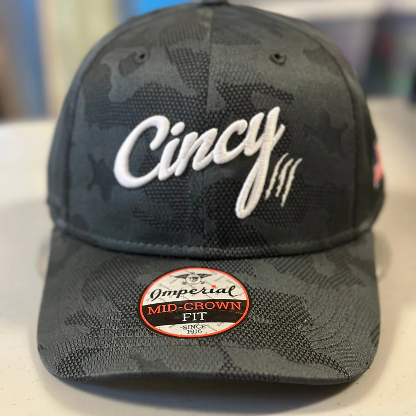 Mid-Crown in Camo with White Cincy by The Cincy Hat-Lemons and Limes Boutique