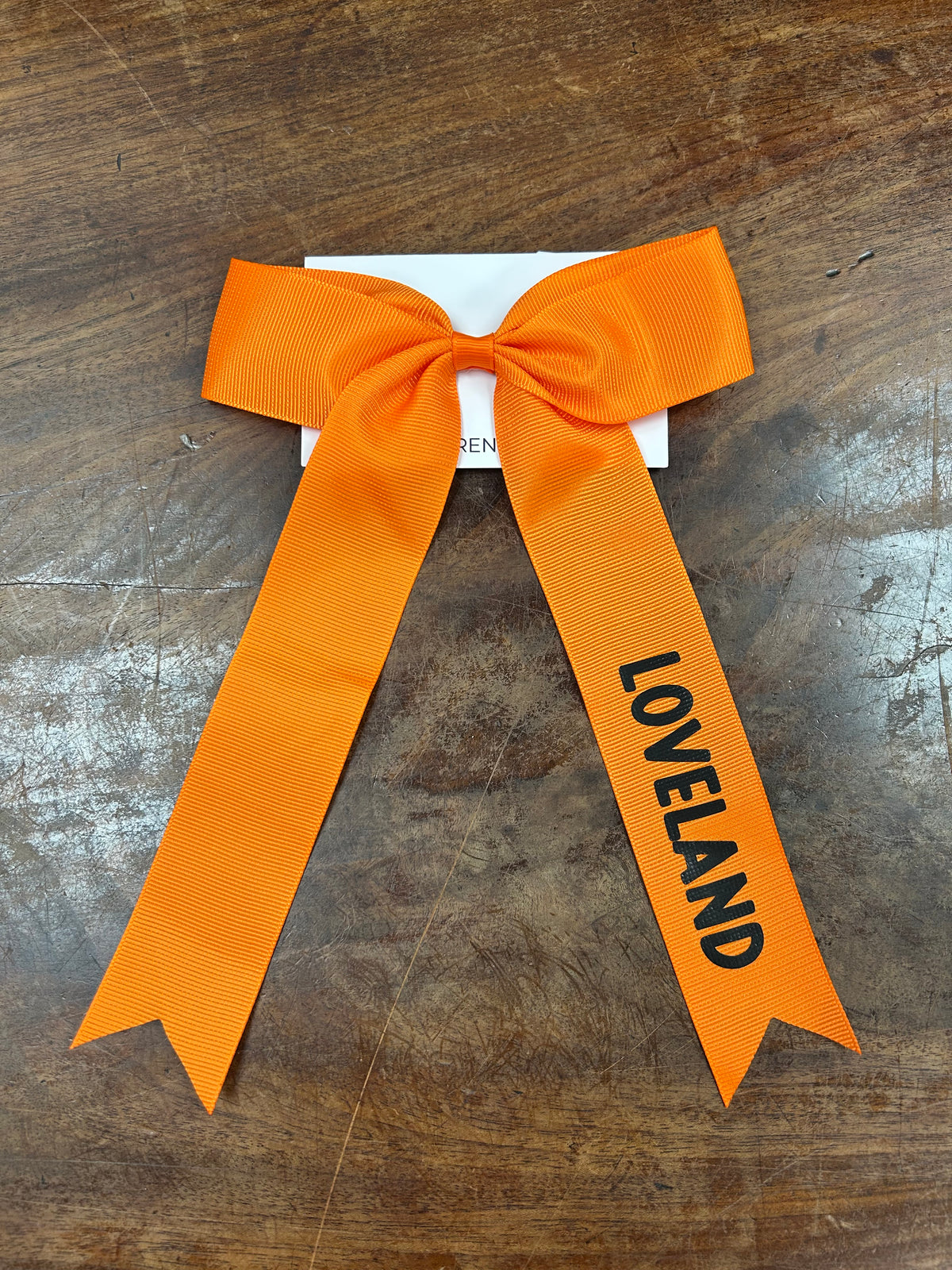 Loveland Long Tail Printed Grosgrain Hair Bow-Lemons and Limes Boutique