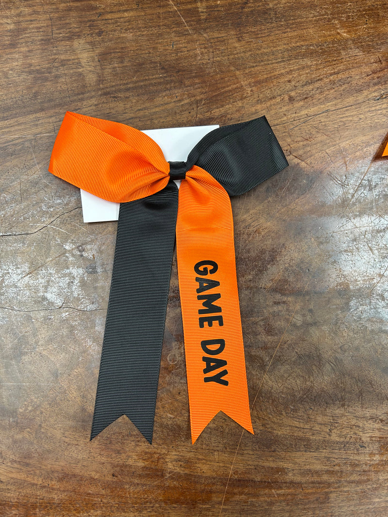 Long Tail Printed Grosgrain Hair Bow-Lemons and Limes Boutique