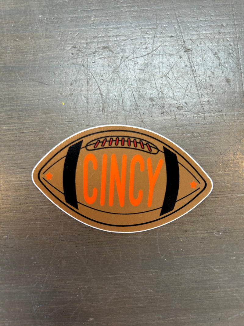 CINCY Football Sticker-Lemons and Limes Boutique