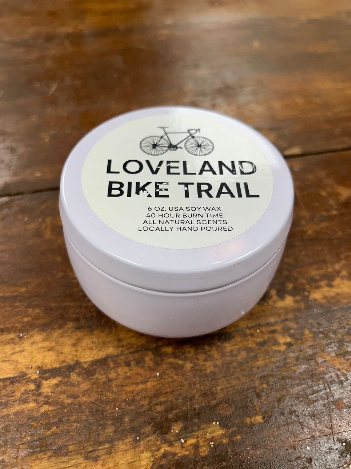 Loveland Bike Trail Candle Tin-Lemons and Limes Boutique