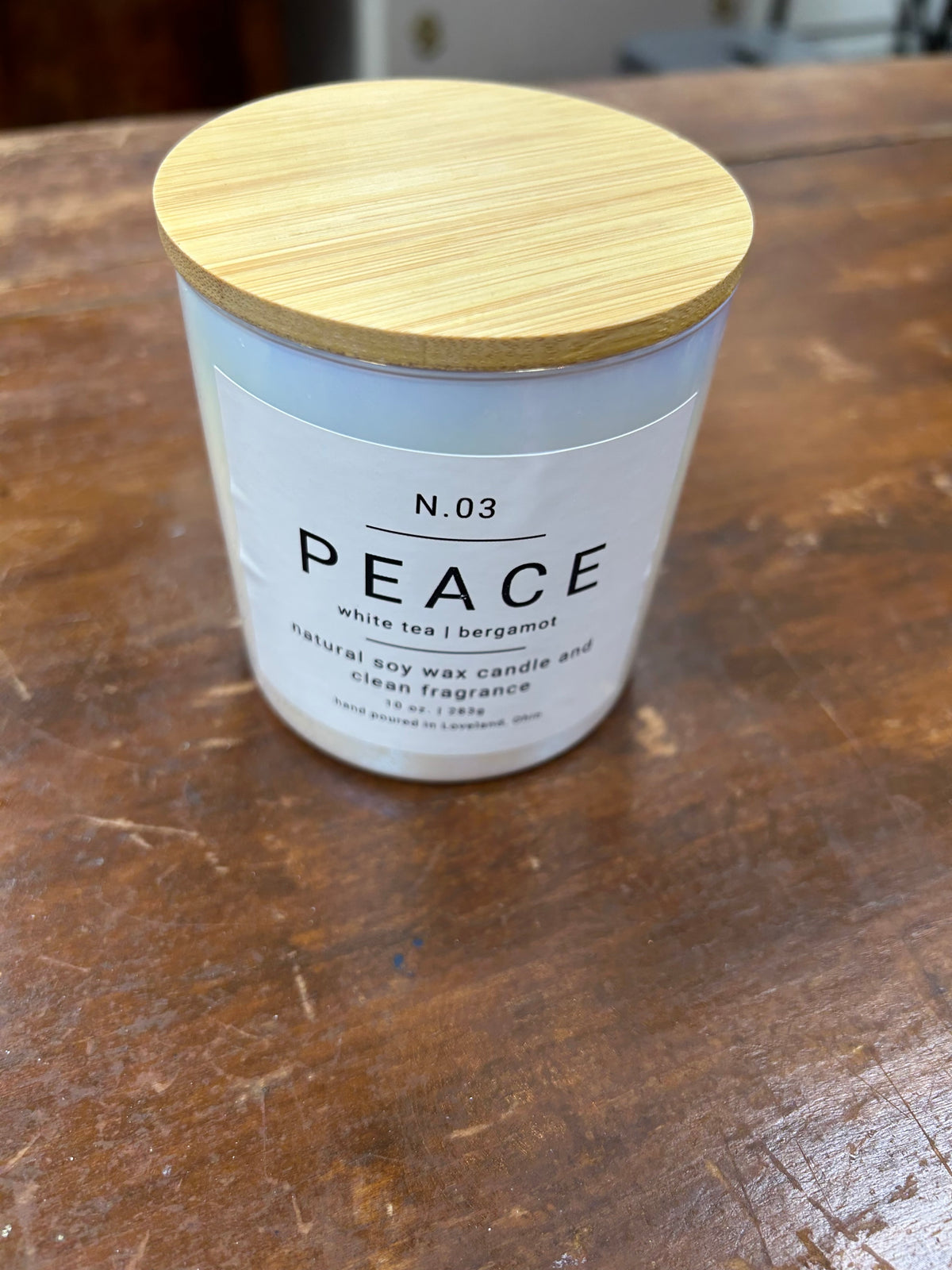 Peace Candle-Lemons and Limes Boutique
