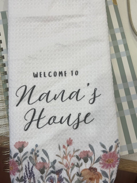 Welcome to Nana's House Tea Towel-Lemons and Limes Boutique