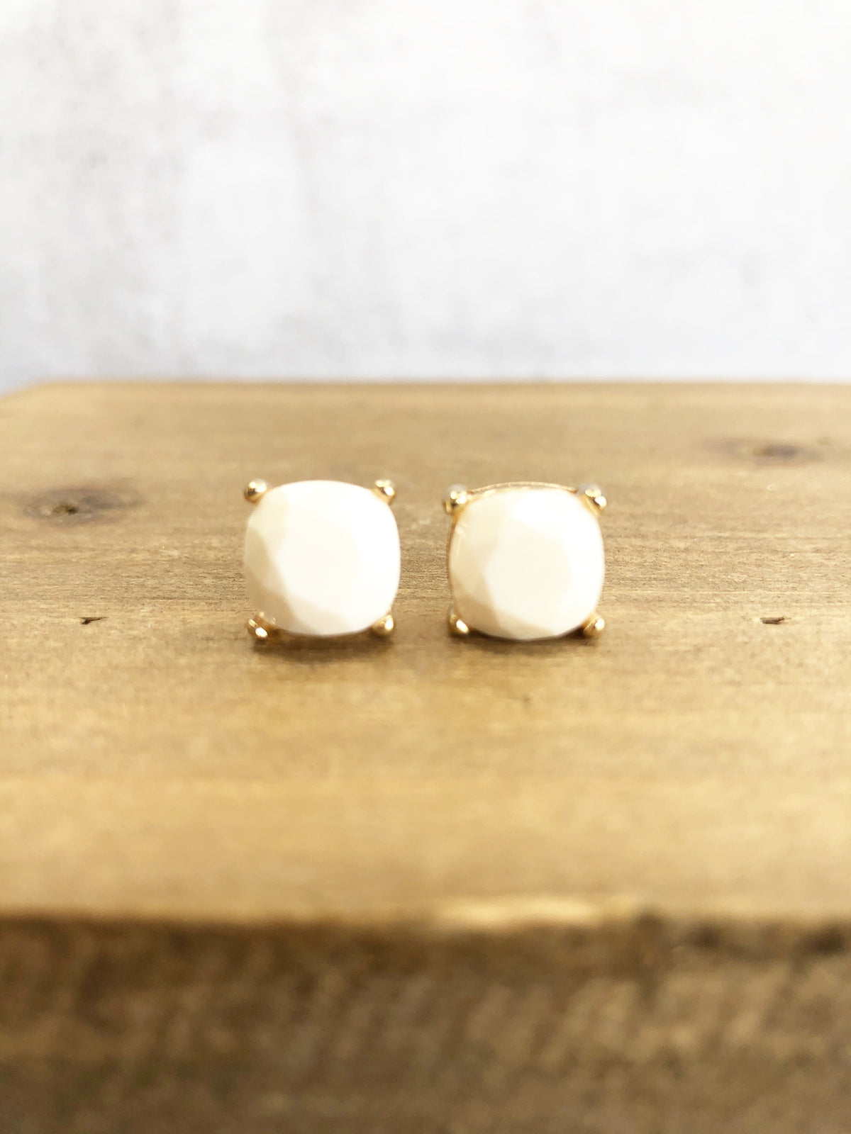 Bauble Stud Earrings-Stud Earrings-White-Lemons and Limes Boutique