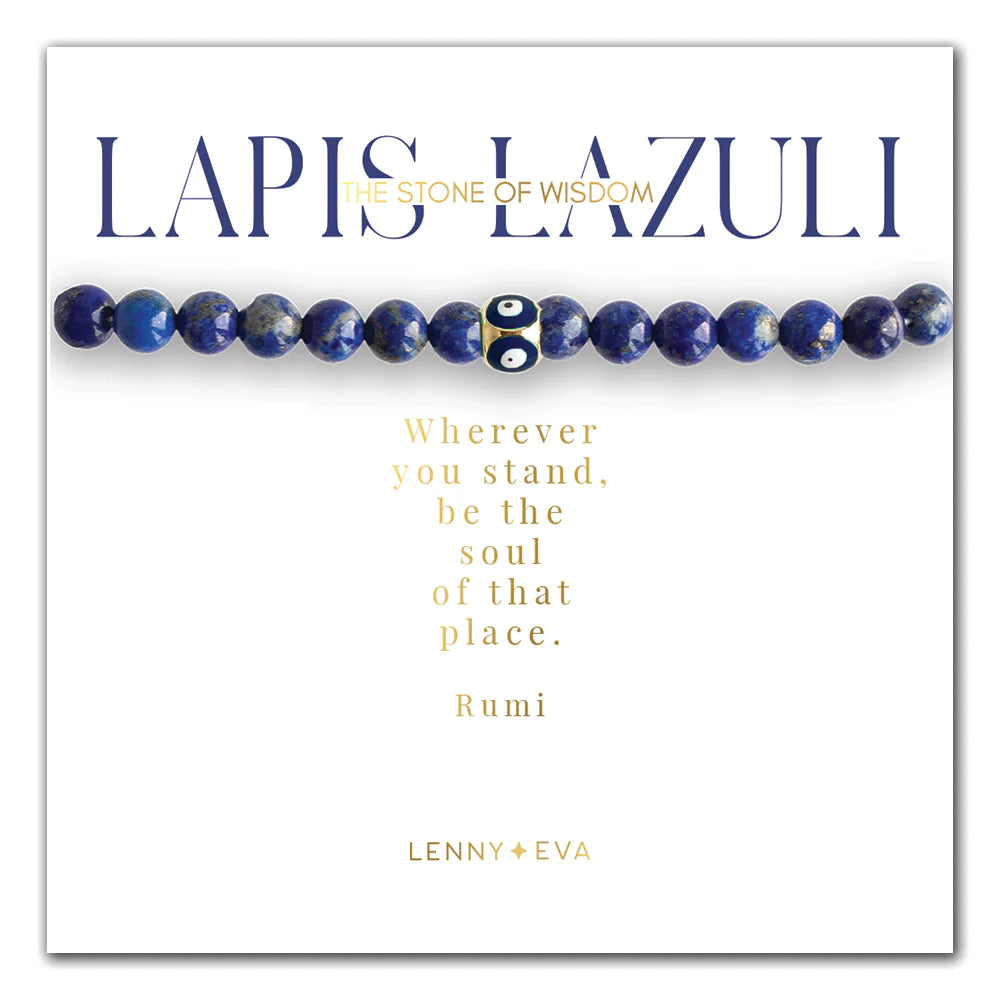 Symbolic Stones Bracelets-Lapis Lazuli-Lemons and Limes Boutique