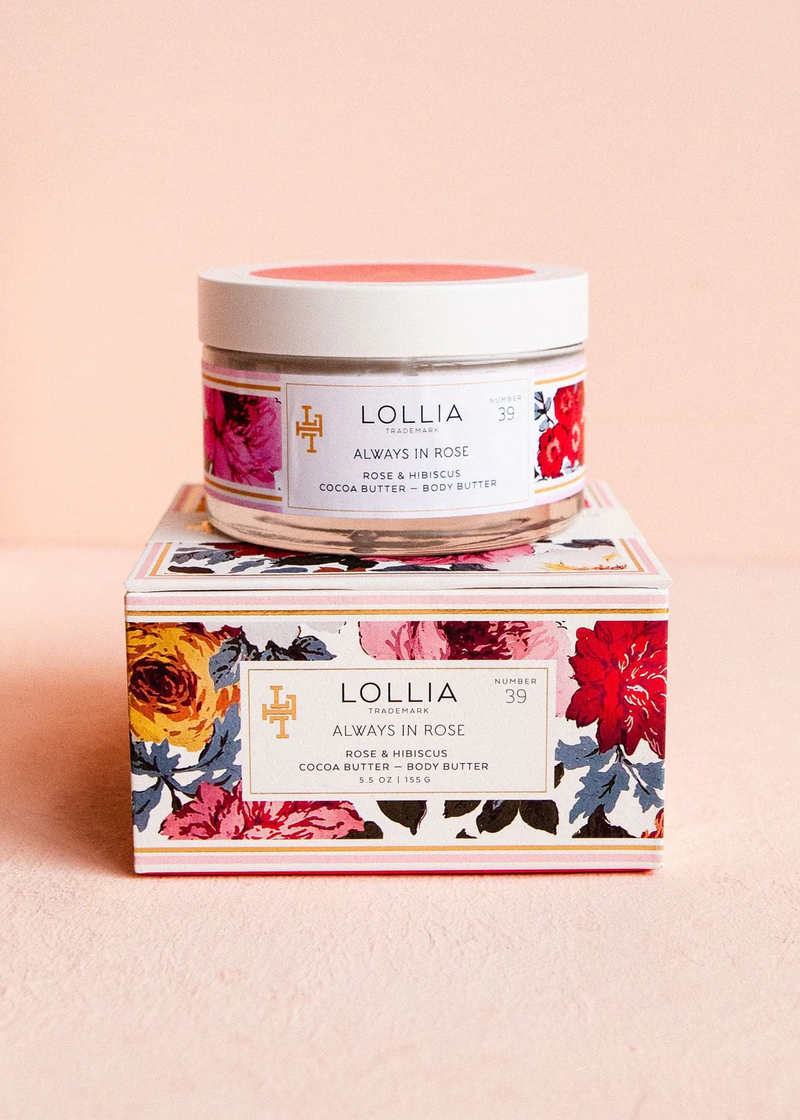 Always in Rose Body Butter by Lollia-Lemons and Limes Boutique