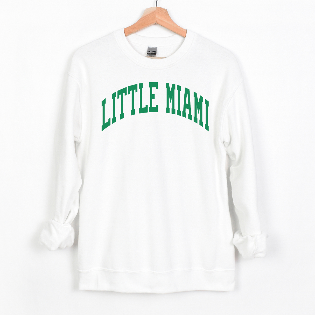 Little Miami Curved Sweatshirt (multiple colors)-Apparel-White-Small-Lemons and Limes Boutique