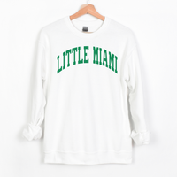 Little Miami Curved Sweatshirt (multiple colors)-Apparel-White-Small-Lemons and Limes Boutique