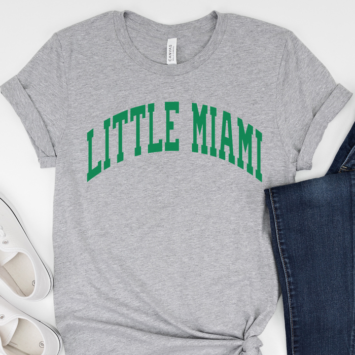 Little Miami Curved T-Shirt (multiple colors available)-Athletic Grey-Adult Small-Lemons and Limes Boutique