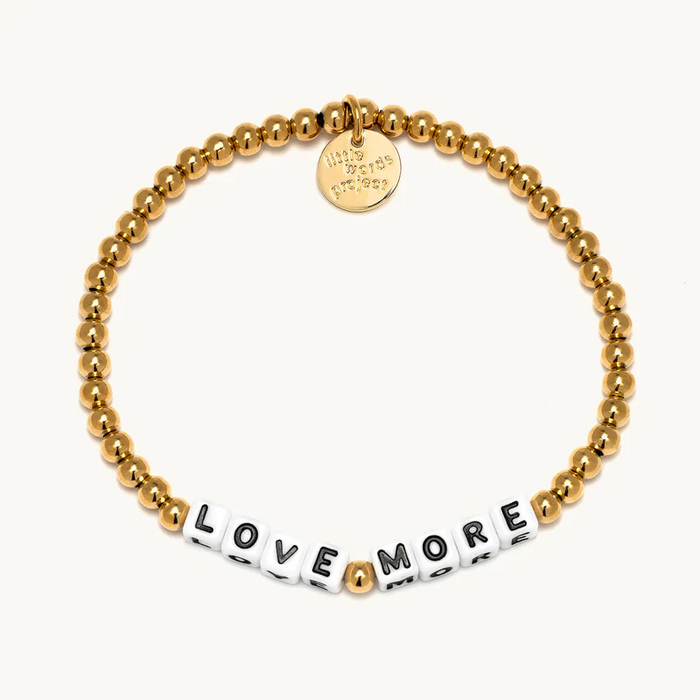 Love More Bracelet in Gold Little Words Project--Lemons and Limes Boutique