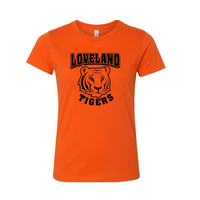 Loveland Tigers School Logo Orange Tee - Youth and Adult