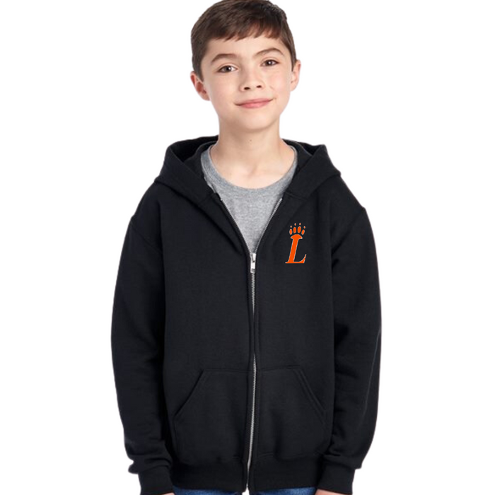 Loveland Tigers Full Zip Hoodie-YOUTH-Lemons and Limes Boutique