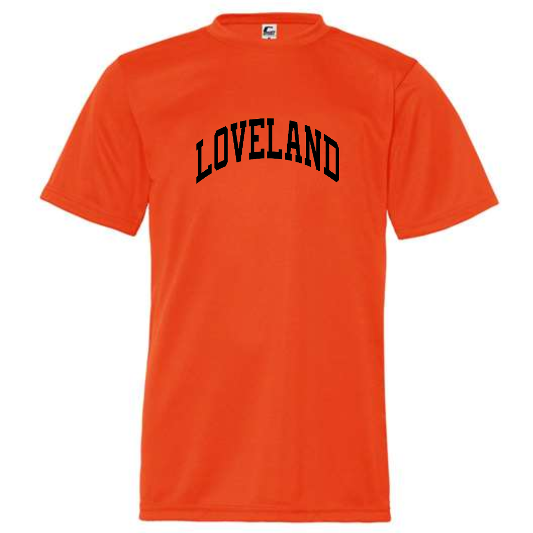 Loveland Sport T-Shirt on Orange-YOUTH--Lemons and Limes Boutique