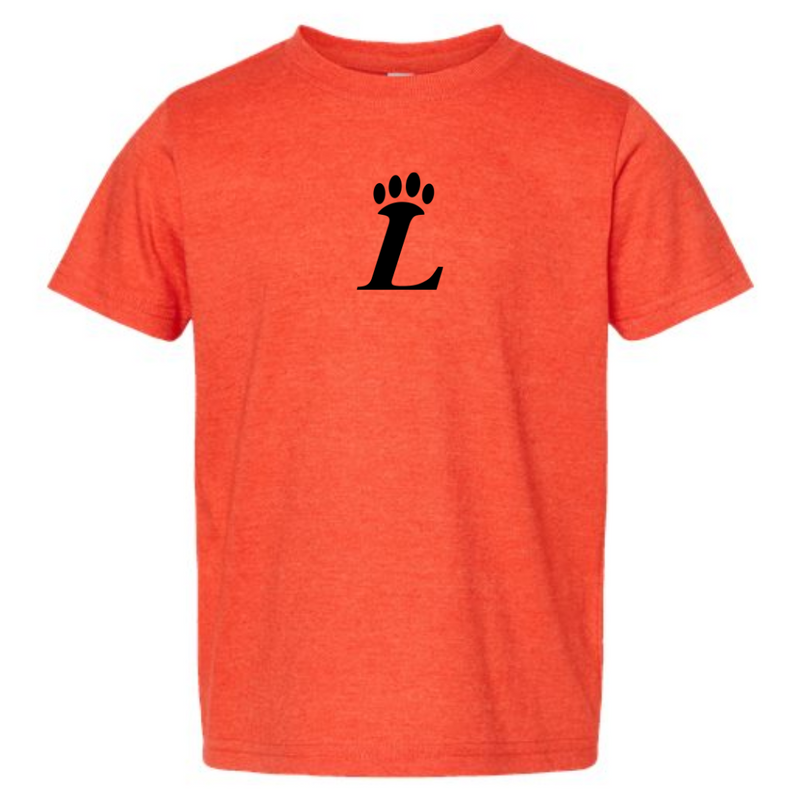 Loveland Paw T-Shirt on Orange-TODDLER-Graphic Tees-Lemons and Limes Boutique