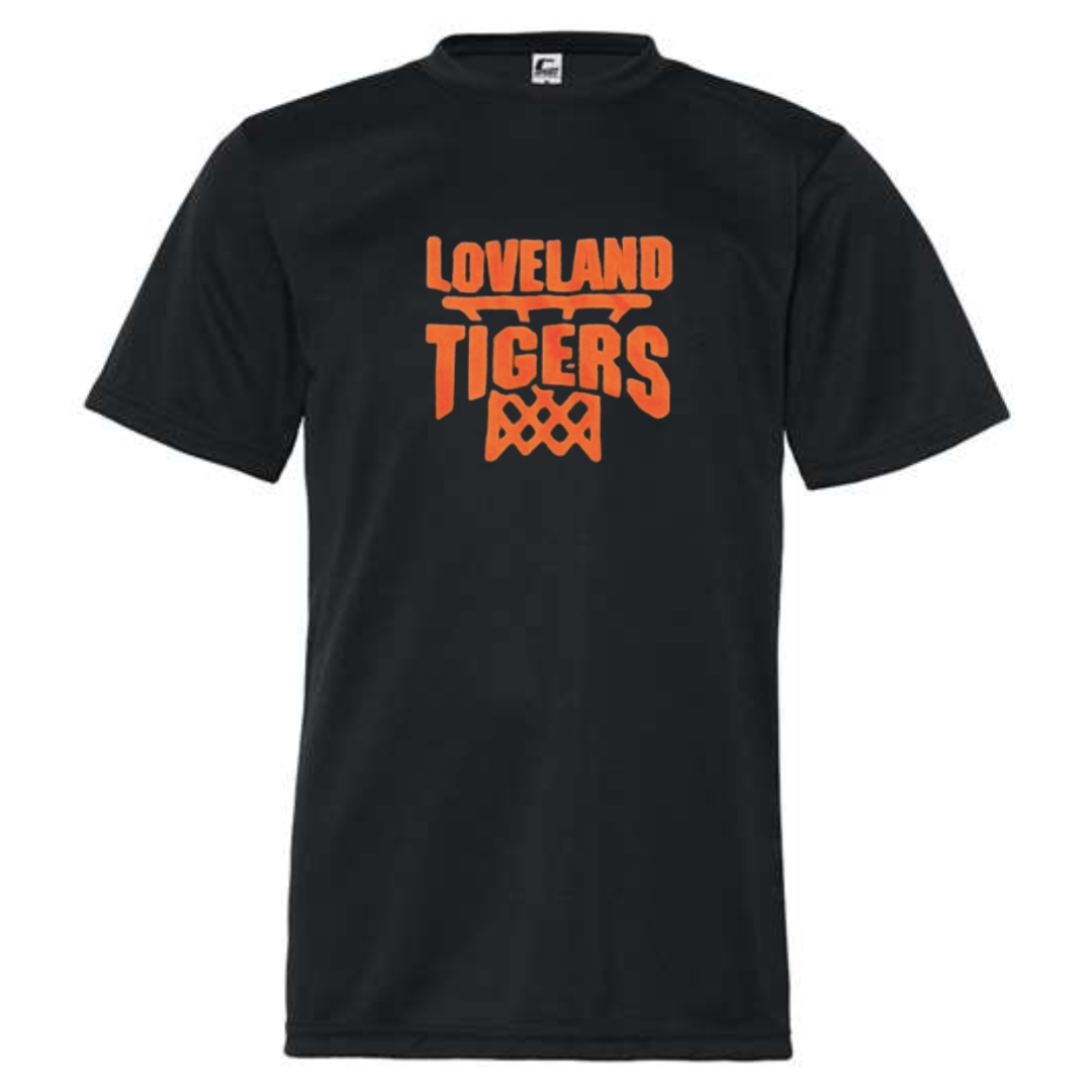 Loveland Tigers Basketball Performance T-Shirt-YOUTH-Apparel-Lemons and Limes Boutique