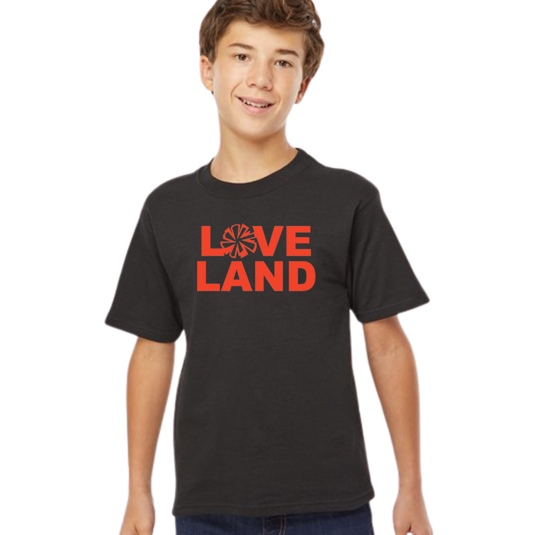 Cheer Block T-Shirt on Black-YOUTH-Lemons and Limes Boutique