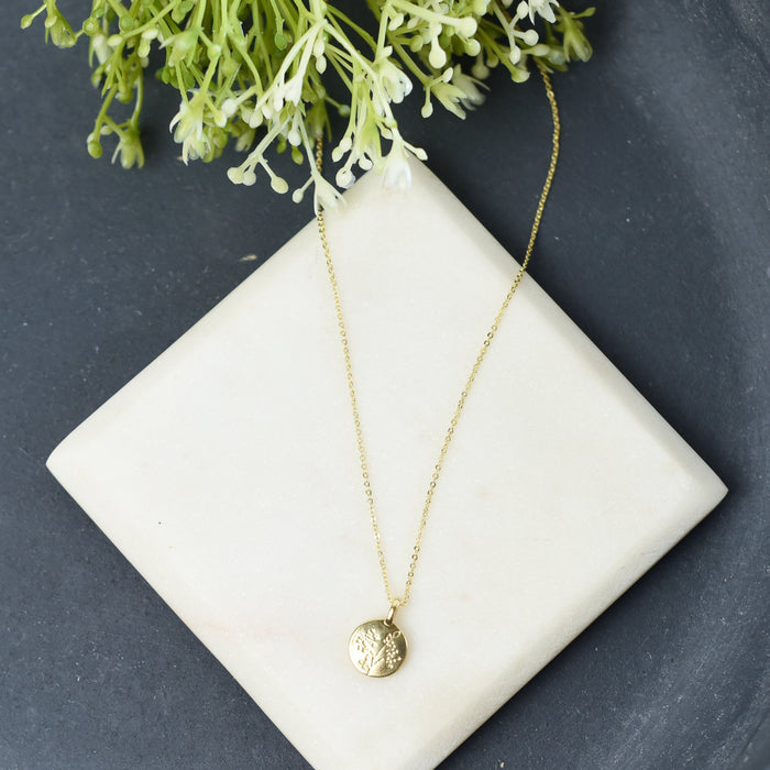 Luxe Collection: Botanical Gold Pendant Necklace--Lemons and Limes Boutique