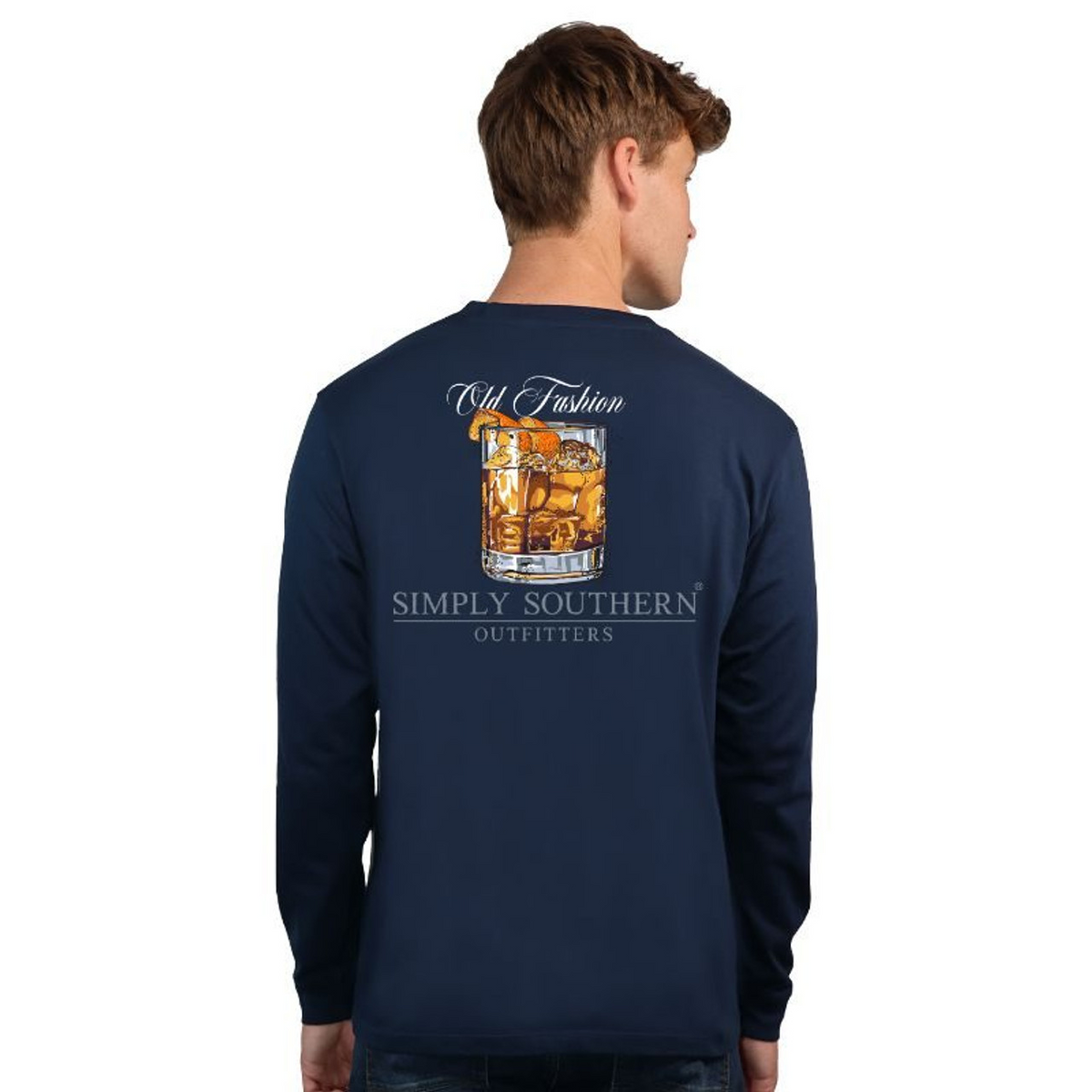 Long Sleeve Old Fashion Tee Shirt in Night Sky by Simply Southern-Lemons and Limes Boutique