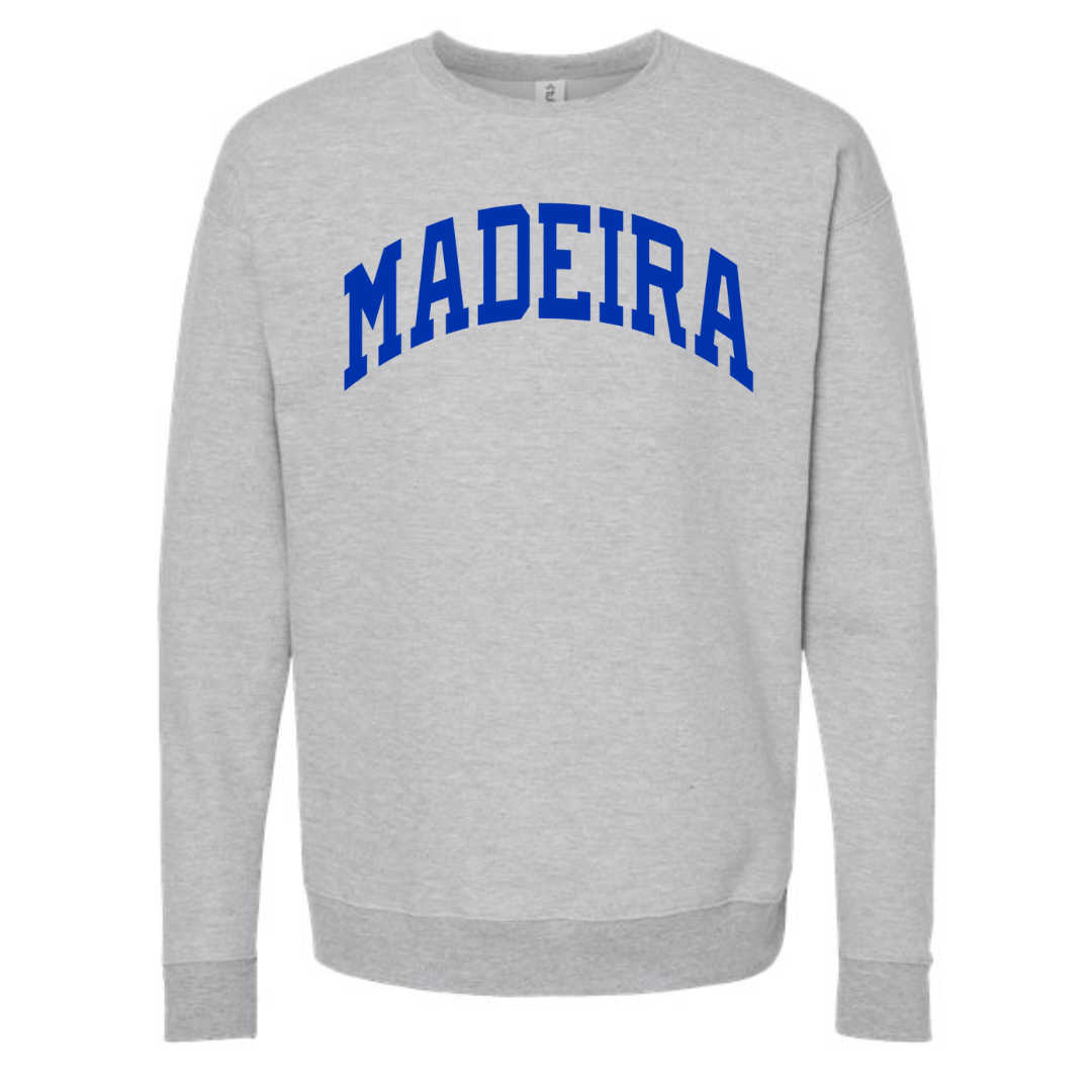 Curve Madeira Crewneck Sweatshirt on Athletic Gray