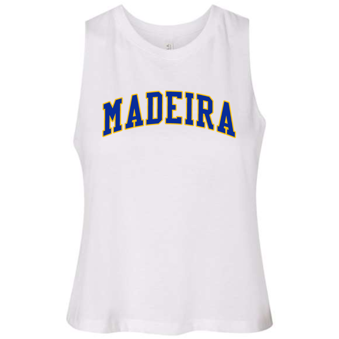 Madeira 2 Color Curved Crop Tank on White-Lemons and Limes Boutique