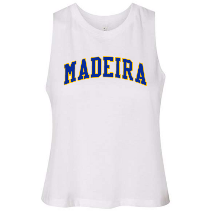 Madeira 2 Color Curved Crop Tank on White-Lemons and Limes Boutique