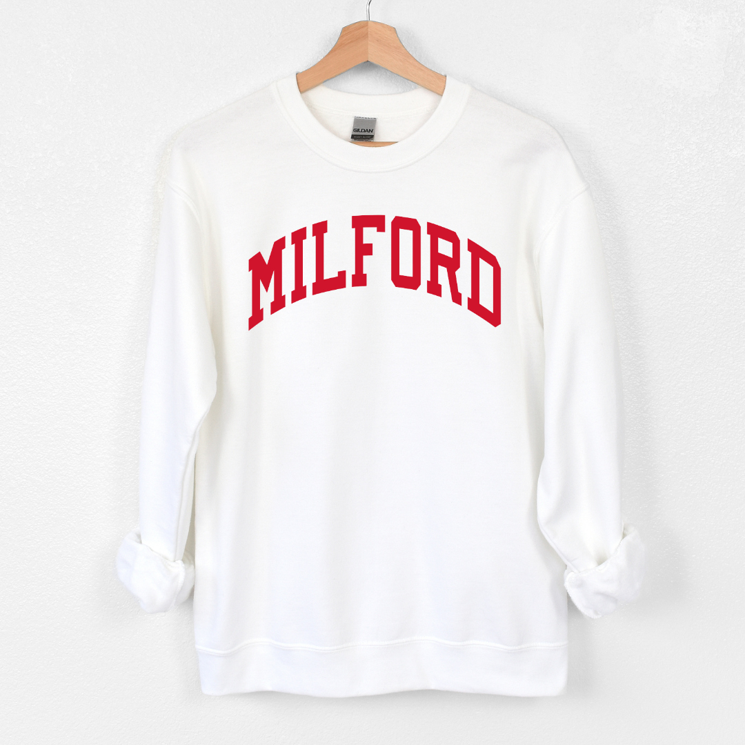 Milford Curved Sweatshirt (multiple colors)-Apparel-White-Small-Lemons and Limes Boutique