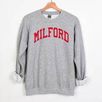 Milford Curved Sweatshirt (multiple colors)-Apparel-Grey-Small-Lemons and Limes Boutique