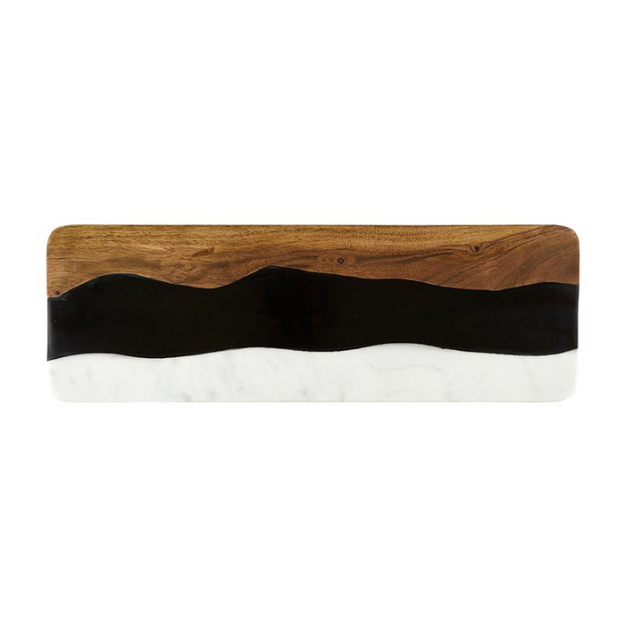 Marble + Wood Server - Large--Lemons and Limes Boutique