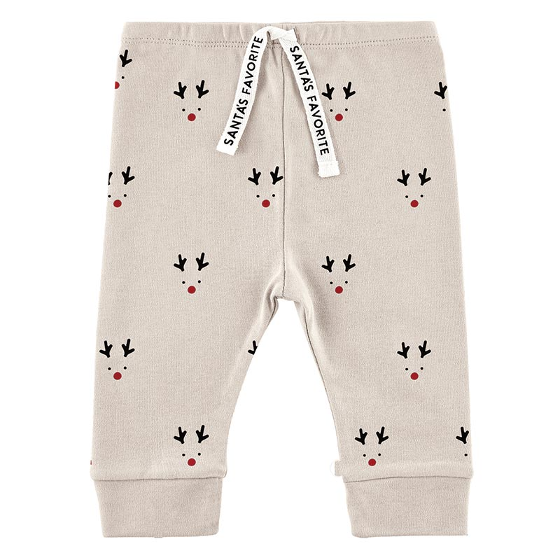 Jogger Pants - Santa's Favorite Reindeer 6-12Mths-Lemons and Limes Boutique