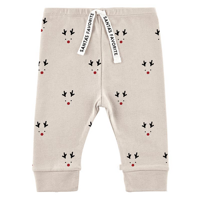 Jogger Pants - Santa's Favorite Reindeer 6-12Mths-Lemons and Limes Boutique