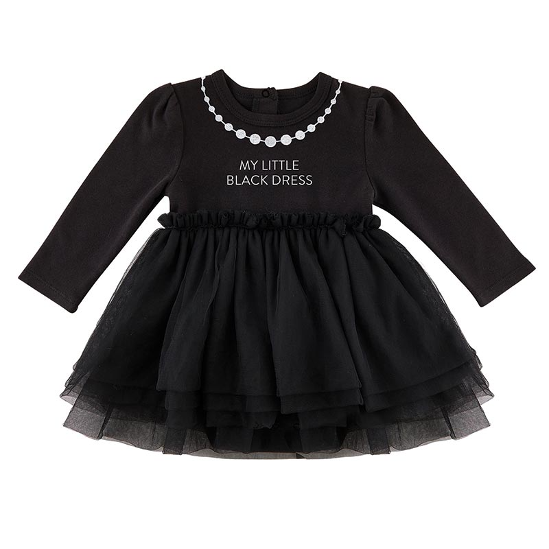 Little Black Dress - Long Sleeve - 6-12 MO-Lemons and Limes Boutique