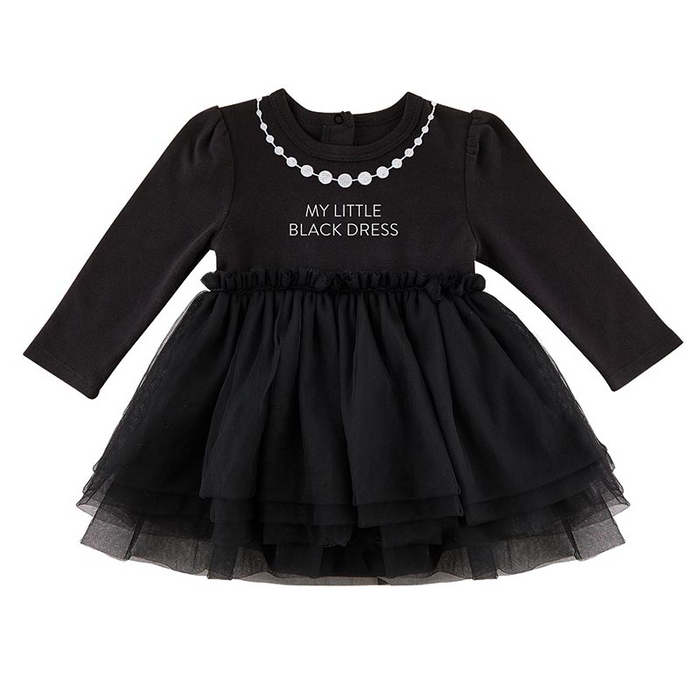 Little Black Dress - Long Sleeve - 6-12 MO-Lemons and Limes Boutique