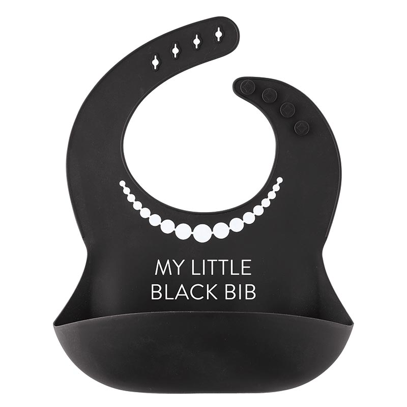 Bib - My Little Black Bib--Lemons and Limes Boutique