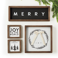 Wreath Wall Sign - Joy Wreath-Lemons and Limes Boutique