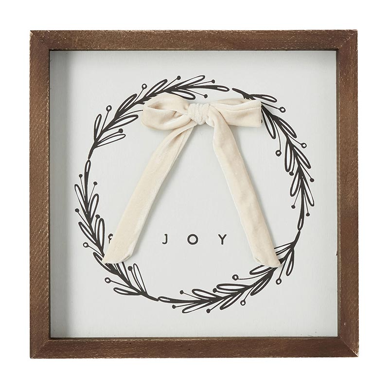 Wreath Wall Sign - Joy Wreath-Lemons and Limes Boutique
