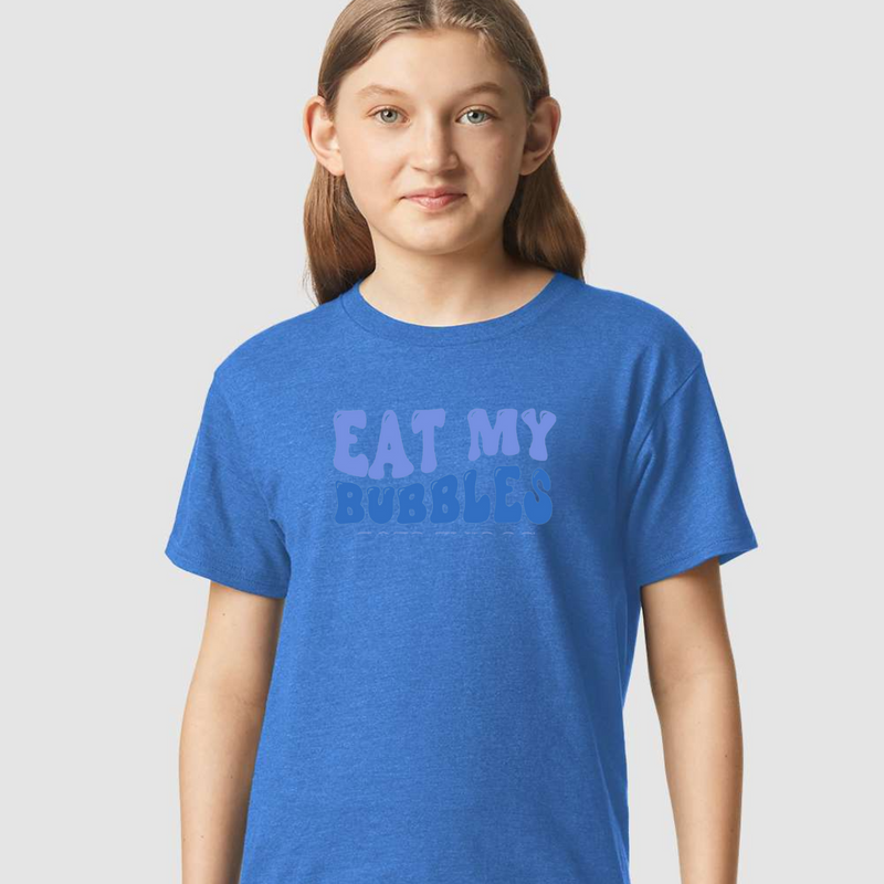 Eat My Bubbles on Royal Mist T-Shirt- YOUTH--Lemons and Limes Boutique