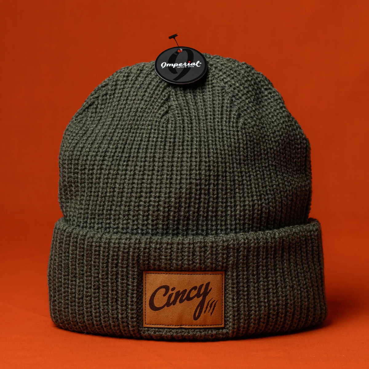 Olive Knit Beanie by The Cincy Hat-Lemons and Limes Boutique