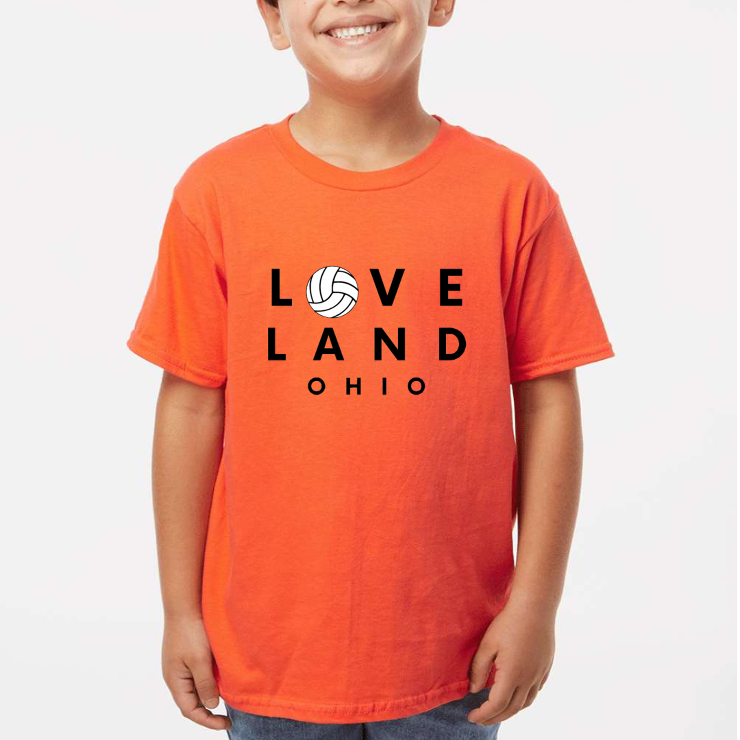 Loveland Volleyball T-Shirt-YOUTH--Lemons and Limes Boutique