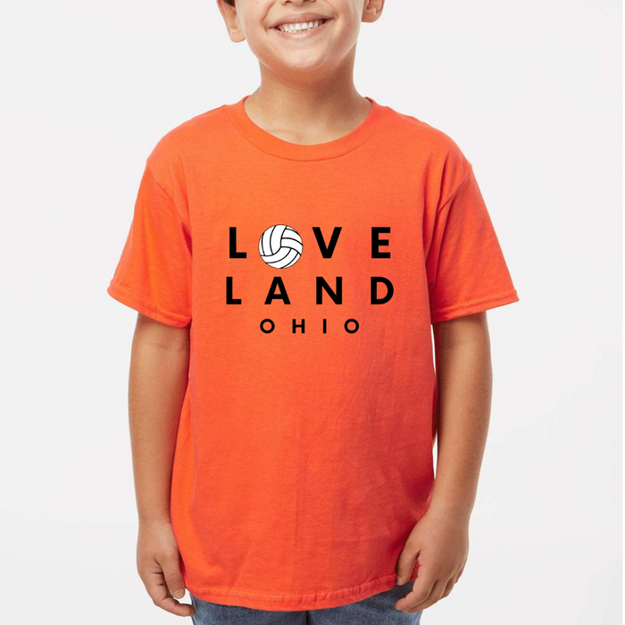 Loveland Volleyball T-Shirt-YOUTH--Lemons and Limes Boutique