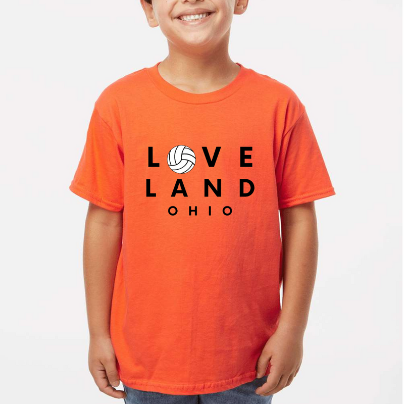 Loveland Volleyball T-Shirt-YOUTH--Lemons and Limes Boutique