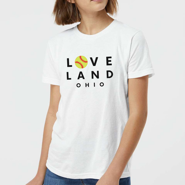 Loveland Softball T-Shirt-YOUTH--Lemons and Limes Boutique