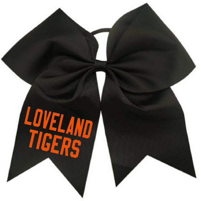 Black Bow with Orange Loveland Tigers-Lemons and Limes Boutique