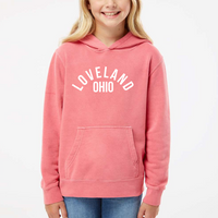 Loveland Ohio Girls Hoodie on Pink-Lemons and Limes Boutique
