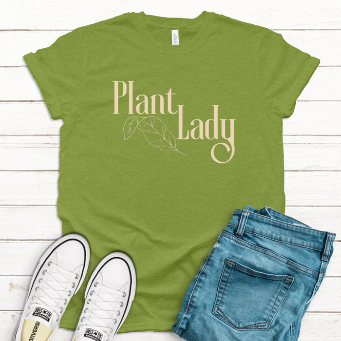 Plant Lady Green T-Shirt--Lemons and Limes Boutique