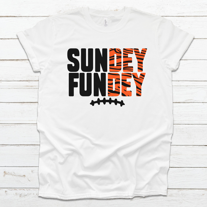 Sundey Fundey T-Shirt on White--Lemons and Limes Boutique