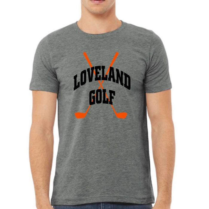 Loveland Golf Clubs T-Shirt on Deep Heather--Lemons and Limes Boutique