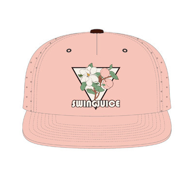 Meet Me in Augusta Performance Snapback Hat in Peach by SwingJuice--Lemons and Limes Boutique