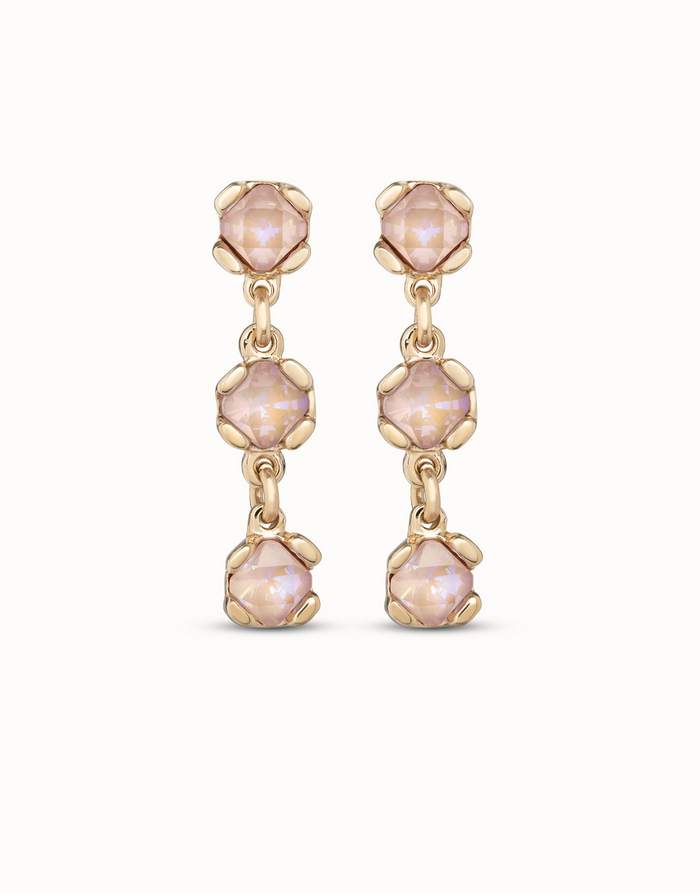 Sublime Pink Earrings in Gold--Lemons and Limes Boutique